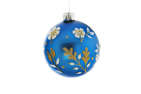 Floral Christmas bauble — Stock Photo, Image