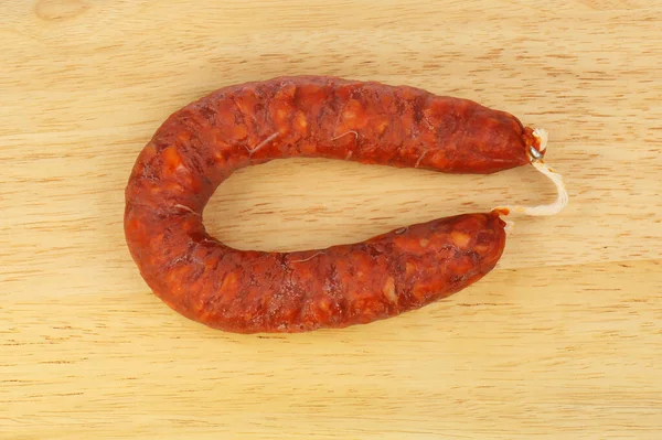 Chorizo on a board — Stock Photo, Image