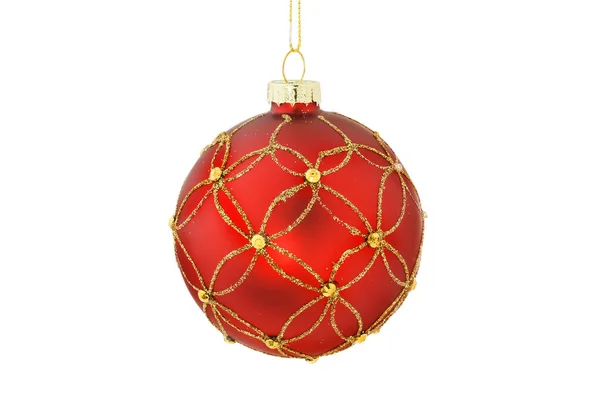 Red and gold bauble — Stock Photo, Image