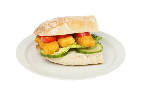 Fischfingersandwich — Stockfoto