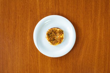 Geleneksel Türk yemekleri Lahmacun. Bilinen Türk Pizzası.