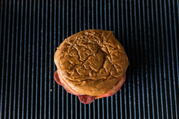 Sanduíche Tradicional Torradas Comida Refeição Café Manhã Turco Também Conhecido — Fotografia de Stock