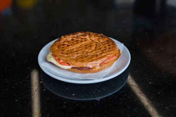 Традиционный Сэндвич Турецкой Едой Завтрак Известный Tags — стоковое фото
