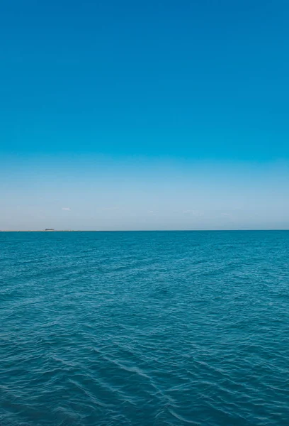 Абстрактуйте Акваторію Блакитним Морем Океаном Чистим Синім Небом Егейське Або — стокове фото