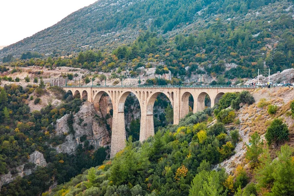 Puente Del Ferrocarril Varda Ciudad Adana Turquía Puente Alemán Histórico — Foto de Stock