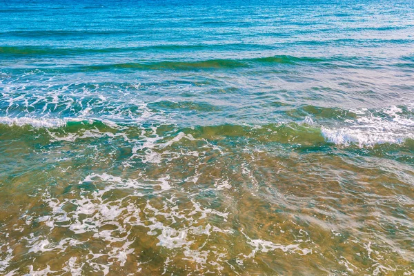 Vagues Sur Plage Mer Fond Texture Océan — Photo