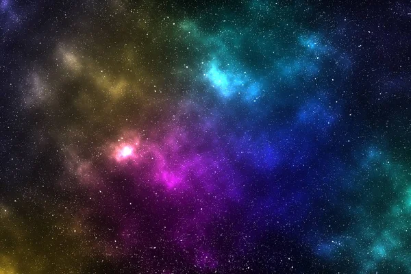 Abstrakt Space Bakgrund Med Nebulosa Och Stjärnor Natthimmel Och Mjölkaktigt — Stockfoto
