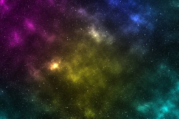 Résumé Fond Spatial Avec Nébuleuse Étoiles Ciel Nocturne Voie Lactée — Photo