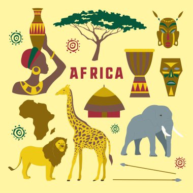 Afrika Icons set