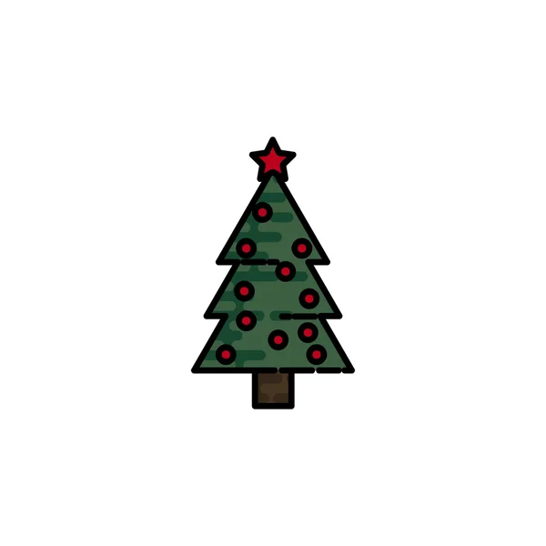 Vánoční plochá ikona — Stockový vektor