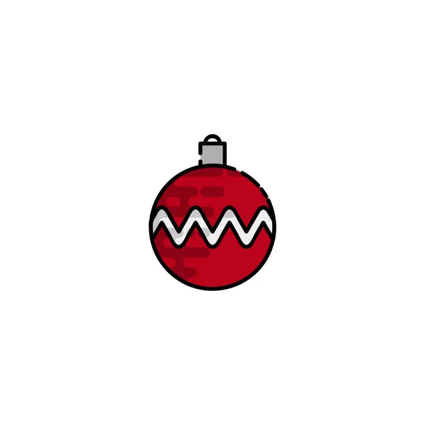 Karácsony lapos ikon — Stock Vector