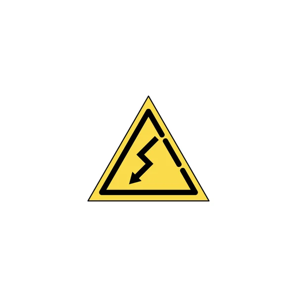 Icono plano de electricidad — Vector de stock