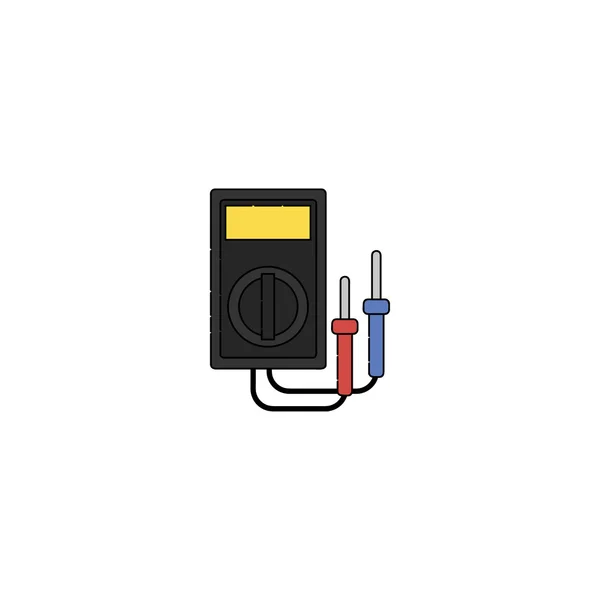 Électricité icône plate — Image vectorielle