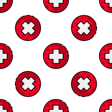 Tıbbi düz simgesi desen