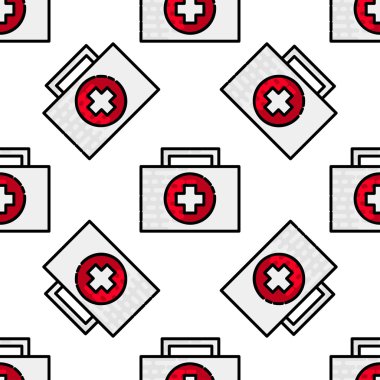 Tıbbi düz simgesi desen