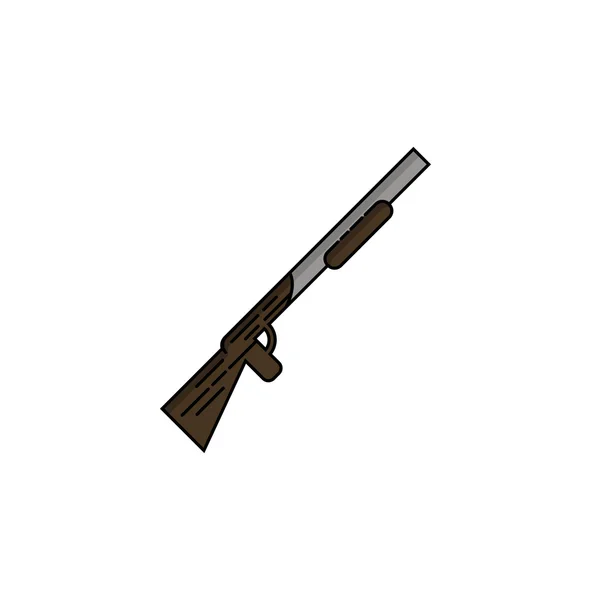 Icono de caza. Rifle — Vector de stock