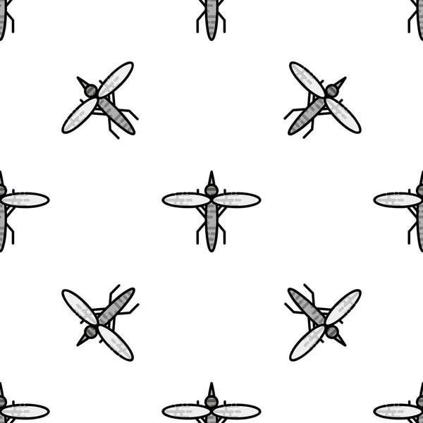 곤충은 아이콘 패턴 플랫 — 스톡 벡터