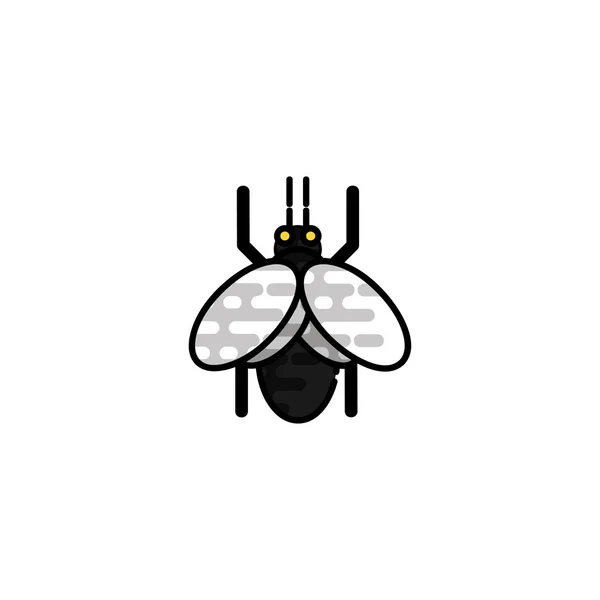 Insectes icône plate — Image vectorielle