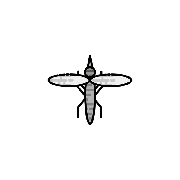 Insecten platte pictogram — Stockvector