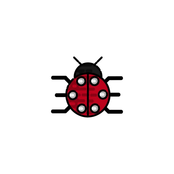 Hmyz ploché ikony — Stockový vektor