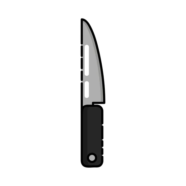 Icône plat de cuisine. Couteau — Image vectorielle