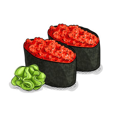 Gunkan kırmızı Tobiko