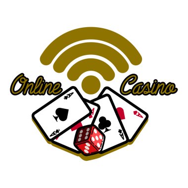 Renk vintage online casino amblemi