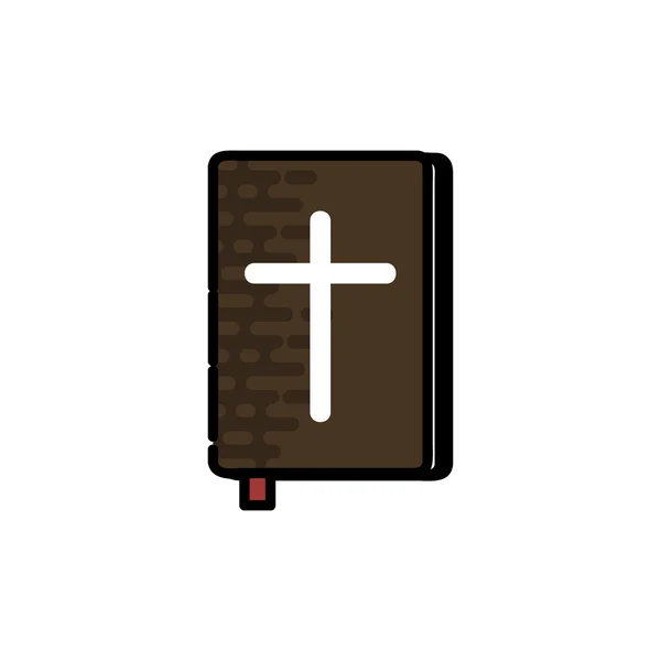 Hıristiyanlık düz simgesi — Stok Vektör