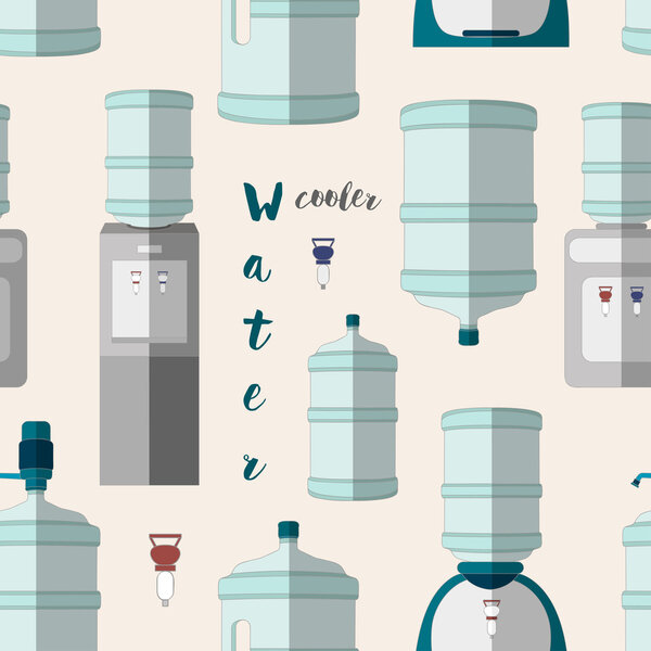 Icons for water cooler appliance pattern