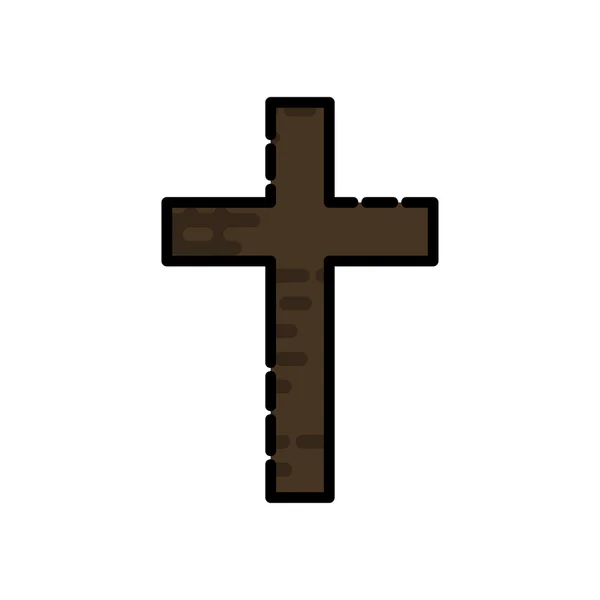 Cristianismo icono plano — Vector de stock