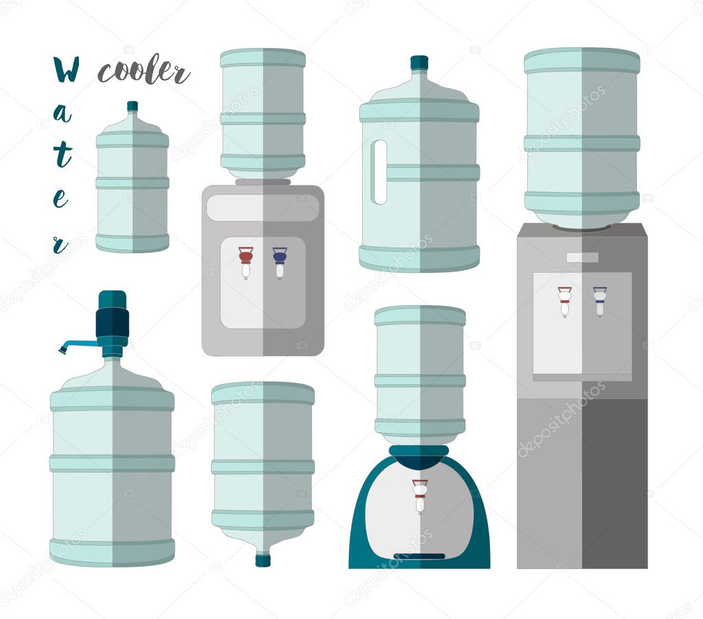 Icons for water cooler appliance
