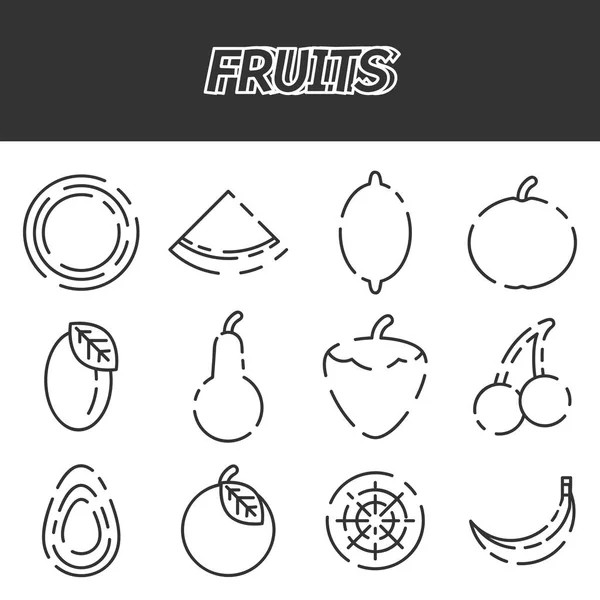 水果图标集 — 图库矢量图片