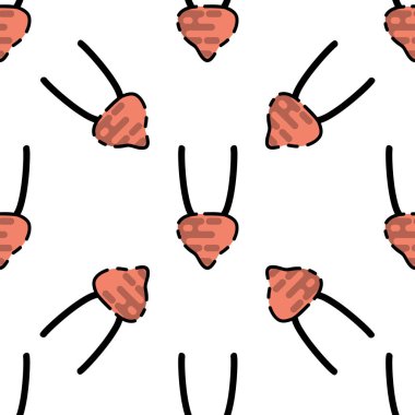 İnsan organlarını düz desen