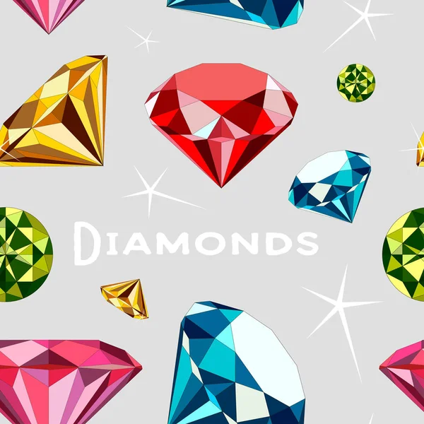 Patrón de diamantes — Vector de stock