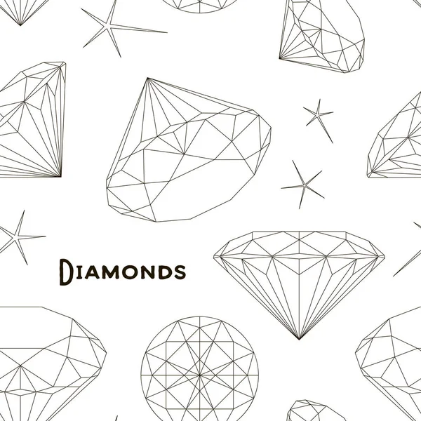 Patroon van diamanten — Stockvector