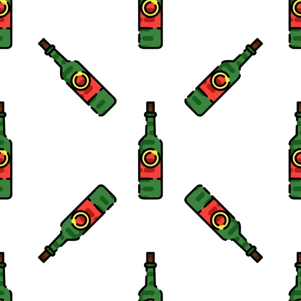 Patrón plano vino — Vector de stock