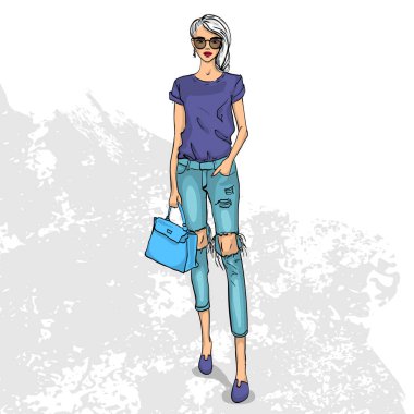 Yüksek moda renk göz