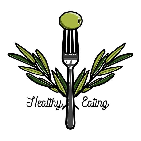 Color vintage nutritionist emblem — Stock Vector