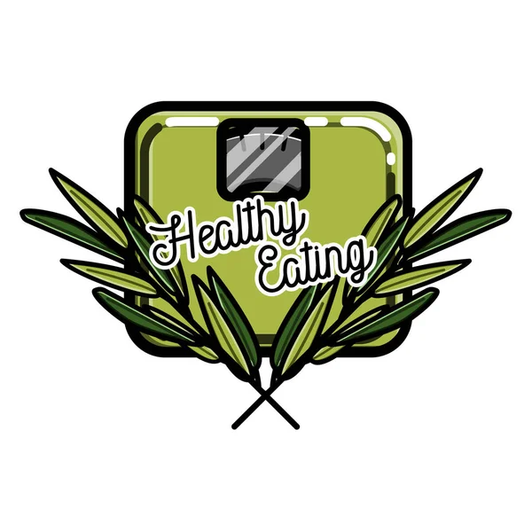 Färg vintage nutritionist emblem — Stock vektor