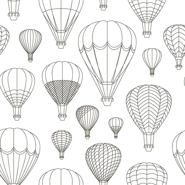Luftballons setzen Muster — Stockvektor