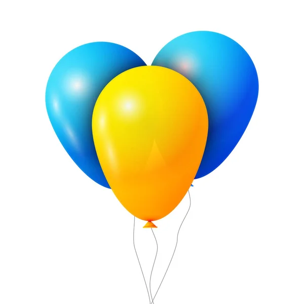 Set de globos coloridos — Vector de stock