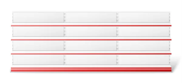 Супермаркет порожній стійки — стоковий вектор