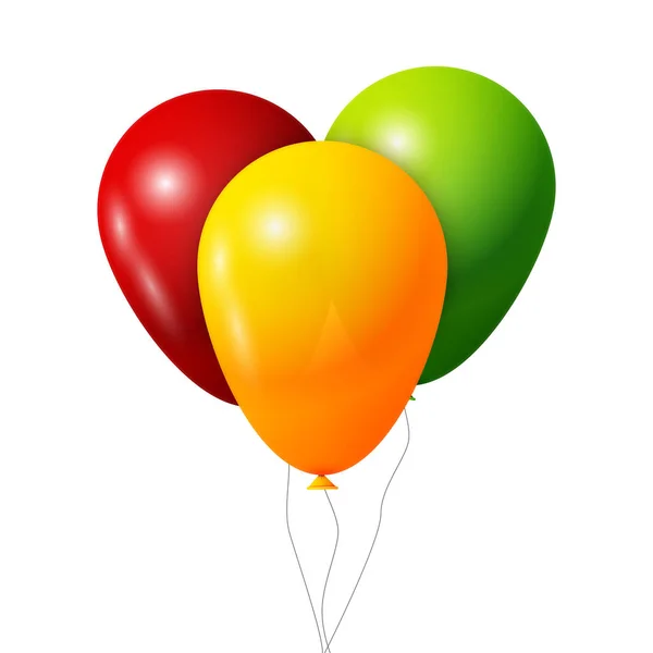 Set de globos coloridos — Vector de stock