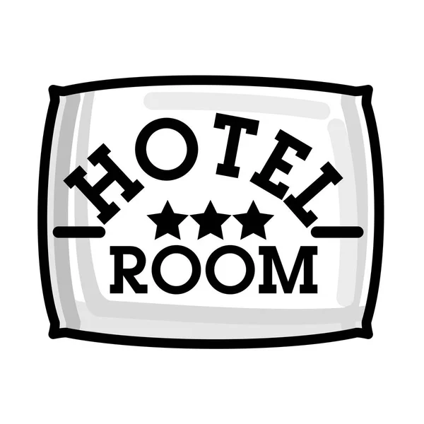 Colore emblema vintage hotel — Vettoriale Stock