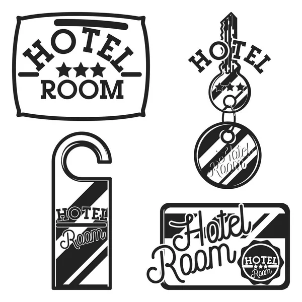 Emblemas del hotel Vintage — Vector de stock