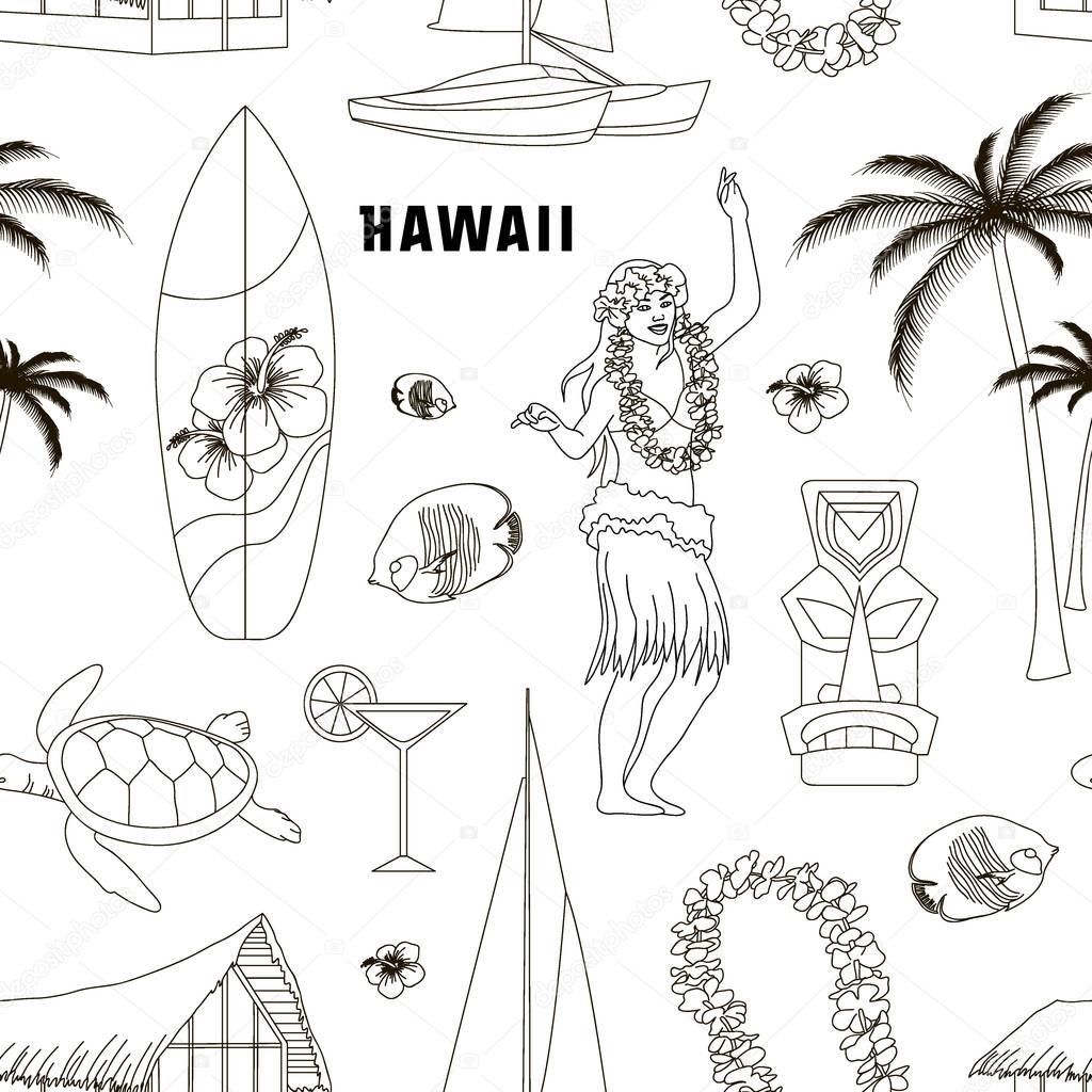 Hawaiian, Hawaii Set pattern