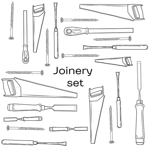 Joinery icons set. — Stock Vector