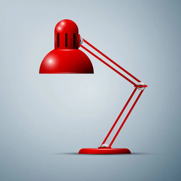 Lámpara escritorio roja — Archivo Imágenes Vectoriales