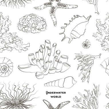 Sualtı nesnelerin desen