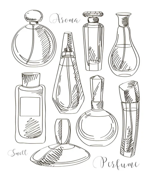 Набір векторних парфумів мода — стоковий вектор